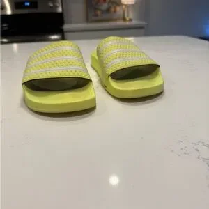 adidas Neon Yellow Slide Sandals adidas Originals Adilette Lite Slides  main image 4